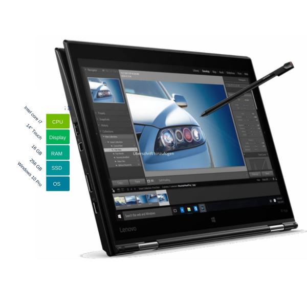 Lenovo ThinkPad X1 Yoga 1st | 256 GB | i7-6600U | 2560x1440 | Wie neu | DE | Win 10 Pro | 16 GB | 14 Zoll