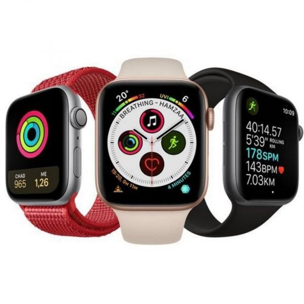 Apple Watch Series 5 | 44 | silber | Titan | Wie neu | GPS  | Milanese Band silber