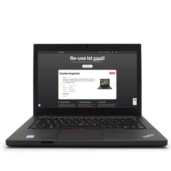 LENOVO ThinkPad L470 | 256 GB | i7-7500U | 1920 x 1080 | Wie neu | DE | Win 10 Pro | 16 GB | 14 Zoll