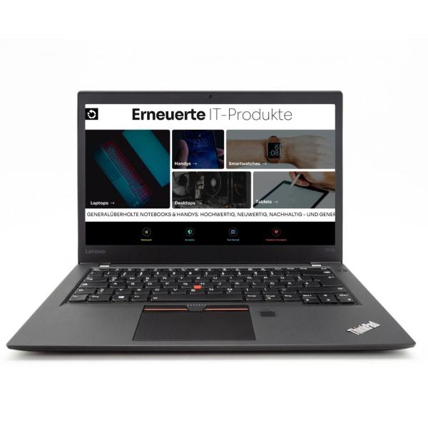 Lenovo ThinkPad T470s | 256 GB | i7-7600U | 1920 x 1080 Touch | Sehr gut - B | DE | Win 10 Pro | 8 GB | 14 Zoll