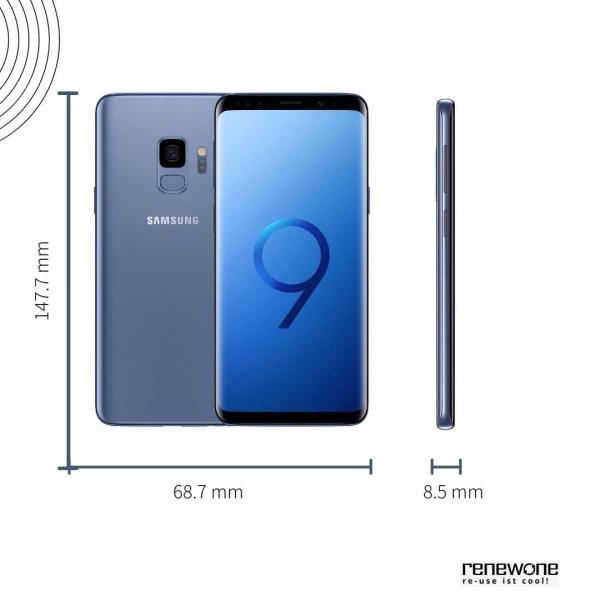 Samsung Galaxy S9 | 64 GB | blau | Wie neu