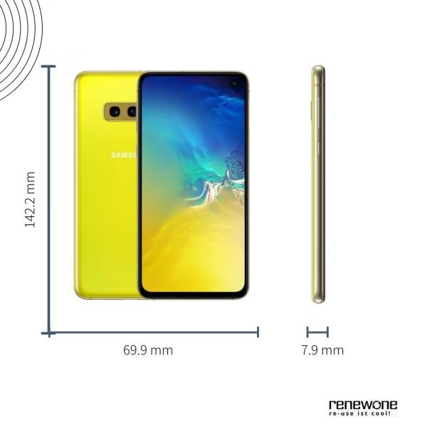 Samsung Galaxy S10e | 128 GB | gelb | Wie neu
