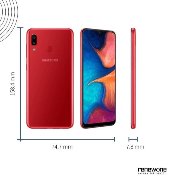 Samsung Galaxy A20 | 32 GB | rot | Wie neu