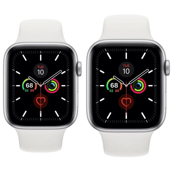 Apple Watch Series 5 | 44 | silber | Aluminium | Wie neu | 2019 | GPS | Milanese Band silber