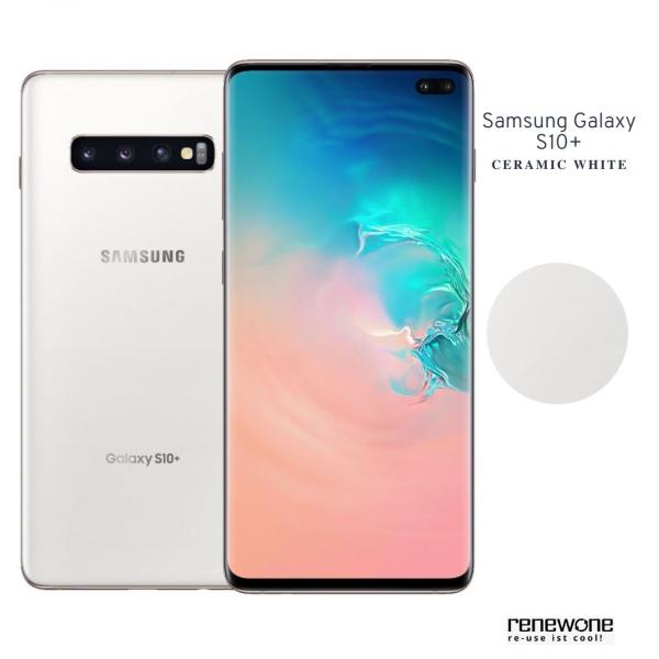 Samsung Galaxy S10 Plus | 128 GB | ceramic white | Wie neu