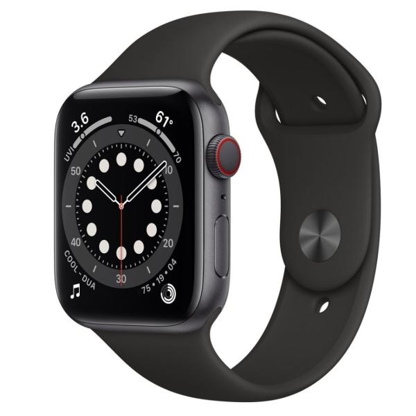 Apple Watch Series 6 | 44 | spacegrau | Aluminium | Sehr gut | 2020 | GPS